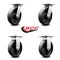 Service Caster 8 Inch Glass Filled Nylon Caster Set with Roller Bearings 2 Swivel 2 Rigid SCC SCC-35S820-GFNR-2-R-2 - alternate 7
